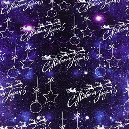 Бумага упаковочная глянцевая С новым годом, 70 х 100 см, 1 лист - UPAK LAND фото 4