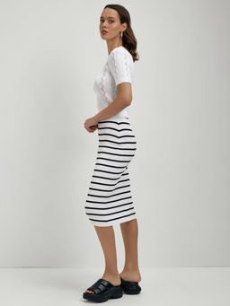 CONTE LDK 2336 Юбка женская white-black - Conte elegant фото 3