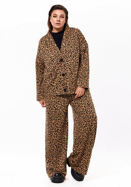 Костюм KaVari 8011 бежевый принт леопард  фото 4