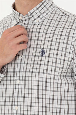 U. S. Polo Assn Мужская темно-синяя рубашка в шотландскую клетку - U.s. polo assn фото 7