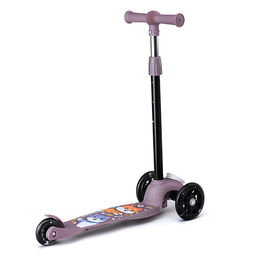 Самокат трёхколёсный ROCKET колёса световые PU, цвет коричневый