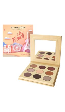 Alvin Dor A LA FRENCH ALF-09 Палетка теней для век Париж, я люблю тебя 9 в 1 - Relouis фото 4