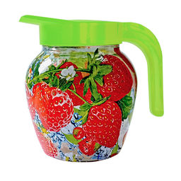 Кувшин для напитков 1,5л декорированный Клубничный микс 107-002