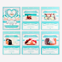 Конверт для денег на свадьбу, открытка, 6 листов «Вклад: счастливым молодожёнам»