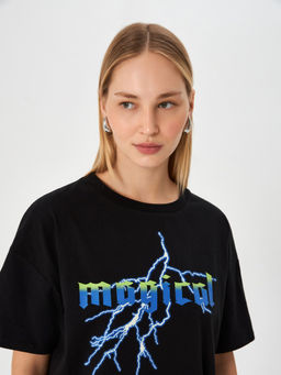 10200510070 Футболка жен. Pathos синий принт - Concept club фото 4