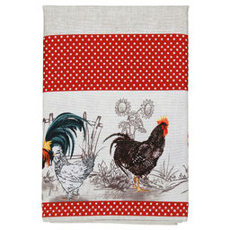 Скатерть 200х145см Птичий двор, длина стола до 160см, на 6-8 персон, хлопок Комфорт 171г/м2, упаковка классическая, пакет ПВХ 28х41см, Домашняя мода (Россия)  фото 4