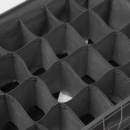 Органайзер для хранения белья Доляна Кло, 24 ячейки, 383012 см, чёрный фото 5