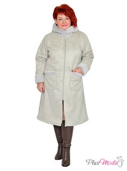 Жакет-дубленка Модель №1424 размеры 44-84 - Plusmoda фото 8