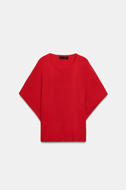 TOP PUNTO MANGA ANCHA / Rojo
