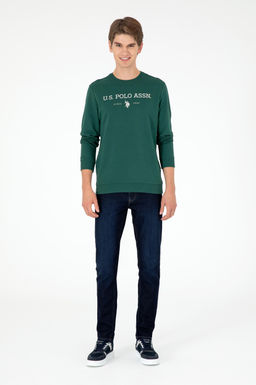 Мужской темно-зеленый свитшот Неожиданная скидка в корзине - U.s. polo assn фото 4