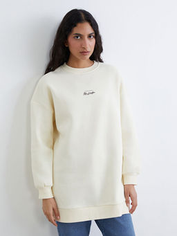 Nak??l? Kad?n Kal?n Sweatshirt Tunik