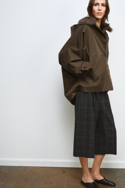 ZW COLLECTION FAUX SHEEPSKIN COLLAR PARKA - Zara фото 13