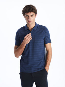 Polo Yaka K?sa Kollu ?izgili Erkek Ti??rt