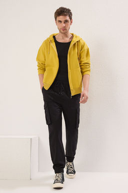 TRENDYOL MAN Siyah Jogger Kargo Cepli Gabardin Kumas Rahat Pamuklu Pantolon TMNSS25PL00027 - Trendyolmilla фото 5