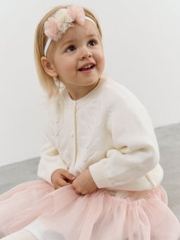 Кардиган Снежинка из смесовой шерсти 0+ - Bungly фото 4