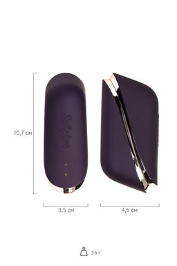 Вакуумно-волновой стимулятор клитора Satisfyer Traveler, силикон, баклажан, 10,7 см