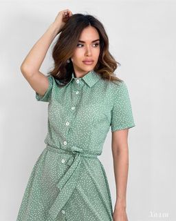 Платье Холли (оливковый) - Nadi bordo фото 6