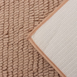 Коврик для дома Доляна Букли длинные, 50?80 см, цвет бежевый, длина букли 2 см фото 5