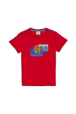 Erkek _ocuk K_rm_z_ Bisiklet Yaka Ti__rt Sepette S_rpriz _ndirim