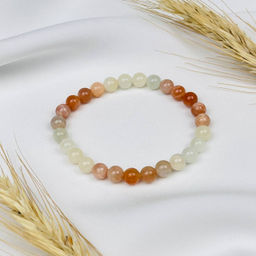 Браслет из Лунного и Солнечного камня - Радуга самоцветов фото 2