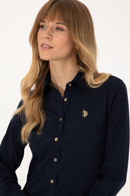 Kad_n Lacivert Uzun Kollu Basic G_mlek - U.s. polo assn фото 2