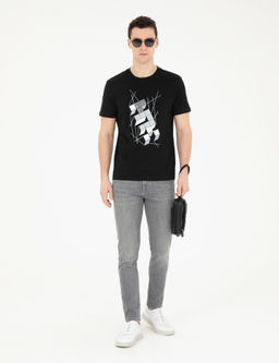 Gri Slim Fit Jean Pantolon