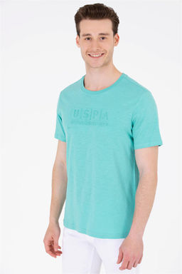 Мужская мятная футболка с круглым вырезом - U.s. polo assn фото 10