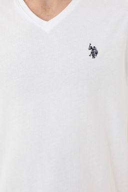 Мужская белая базовая футболка Неожиданная скидка в корзине - U.s. polo assn фото 7