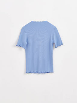 CONTE Джемпер в рубчик с декоративными швами LD 2630 cornflower - Conte elegant фото 6