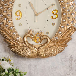 Часы настенные Павлины 41х47 см / 4514ZT /уп 12/ золото - Галеонтрейд фото 11
