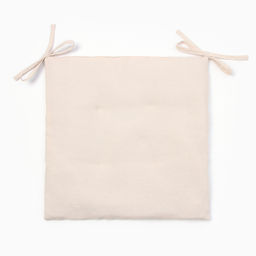 Сидушка на стул с завязками Этель ЕСО, 40*40 см, 100% лён  фото 2