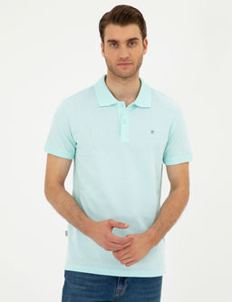 Su Ye_ili Slim Fit %100 Pamuk Polo Yaka Basic Ti__rt