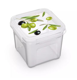 Контейнер 0,9л СВЧ Fresh Олива квадрат
