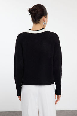 TRENDYOLMILLA Ekru Yumusak Dokulu Renk Bloklu Triko H?rka TWOAW25HI00211 фото 5