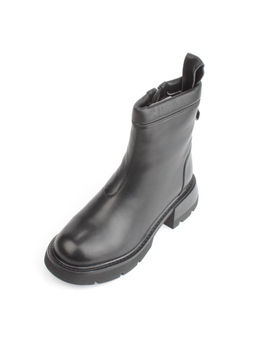 04-M3-L860 BLACK Ботинки зимние женские (натуральная кожа, натуральный мех)