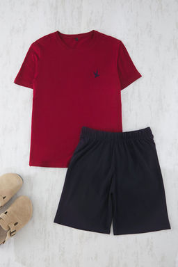 TRENDYOL MAN Siyah Slim Fit Kus Nak?sl? Sortlu Orme Pijama Tak?m? TMNSS25PT00073 - Trendyolmilla фото 5
