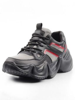 05-DHJ03-1 BLACK Кроссовки женские (нат.кожа, нат.замша, текстиль) - Фабричный китай фото 7