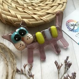 Магнит Бегущий кот - Стрекоза фото 3