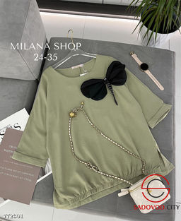 Женская блузка с коротким рукавом