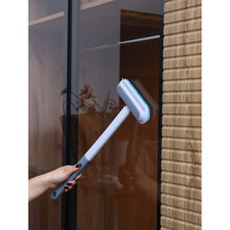 Щётка для окон Raccoon, длина 44 см, велюровая насадка 18.2×6.5 см, щётка для одежды 18.2×2 см, пластиковая щётка 2×14.5 см, силиконовый сгон 18.2 см