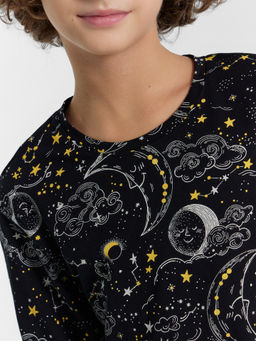 Комплект для мальчиков (джемпер, брюки) черный с созвездиями - Mark formelle фото 6