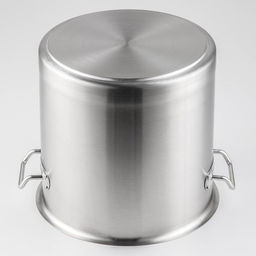 Кастрюля Hanna Knövell HoReCa, 15 л, толщина 0.8 мм, 201 сталь, дно 3 мм, с крышкой, с теплораспределительным слоем, индукция, нержавеющая сталь