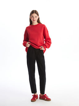 Beli Lastikli Slouchy Fit Kad?n Jean Pantolon