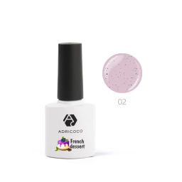 ADRICOCO Гель-лак для ногтей / French dessert №02, бурбонская ваниль, 8 мл  фото 2