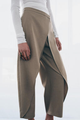 ZW COLLECTION WRAP FRONT TROUSERS - Zara фото 2