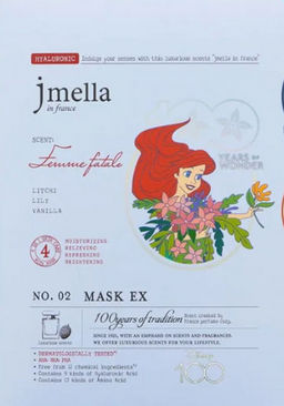 JMSOLUTION Тканевая маска увлажняющая парфюмированная JMELLA IN FRANCE FEMME FATALE MASK DISNEY (30 мл)  фото 2