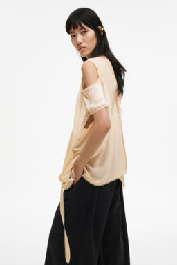 Top de sat?n con ribetes de encaje - H&m фото 5
