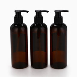 Дозатор для шампуня, кондиционера, гель для душа «Bathroom visual», 300 мл., набор 3 шт.