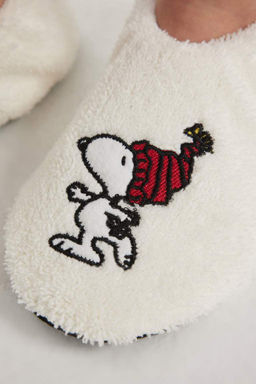 Женские домашние ботинки Snoopy на плоской подошве - Defacto фото 7