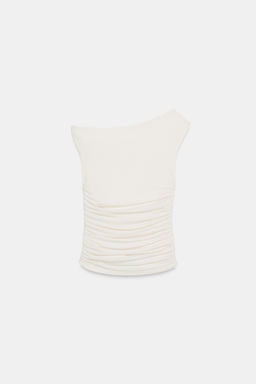 TOP ASIM?TRICO DRAPEADO / Crudo - Zara фото 5